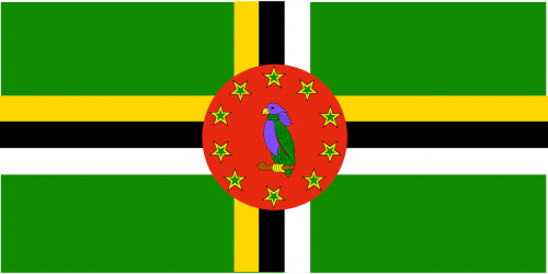 Dominica, Vėliava, Simbolis, Šalis, Tauta, Ženklas, Simboliai, Nacionalinis, Karibai, Nemokama Vektorinė Grafika