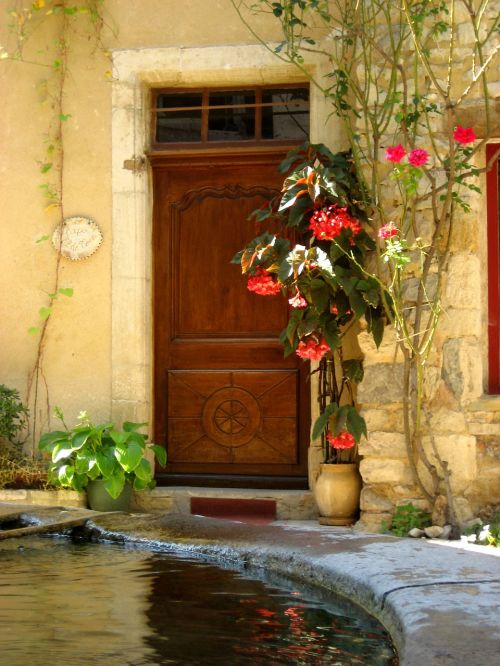 Durys, Įėjimas, Séguret, Vaucluse, Provence-Alpes-Côte Dazur, France