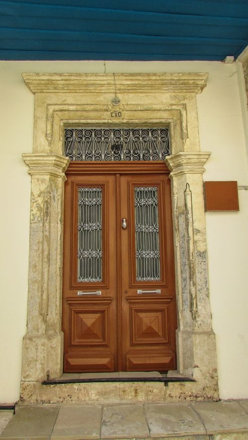 Durys, Namas, Įėjimas, Mediena, Neoklasikinis, Architektūra, Kipras, Kato Drys, Namai