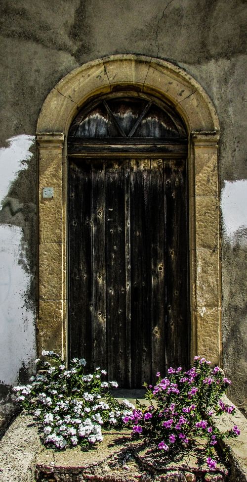 Durys, Įėjimas, Medinis, Namas, Senas, Amžius, Ištemptas, Kaimas, Tradicinis, Architektūra, Xylotymbou, Kipras