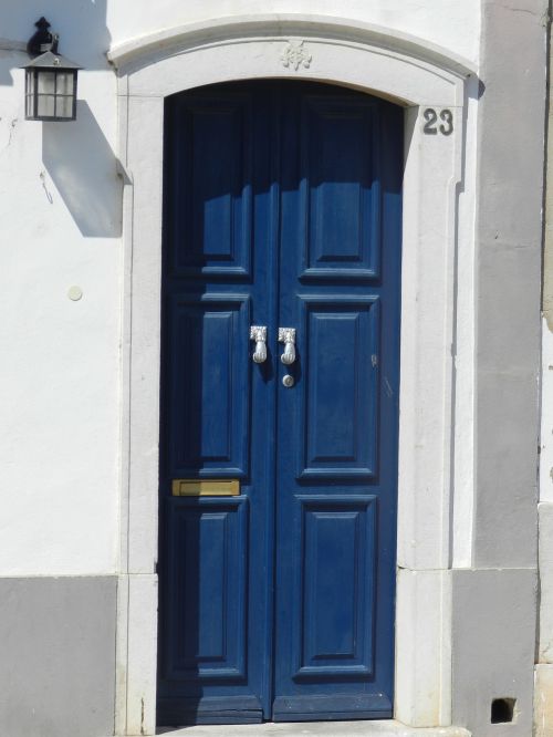 Durys, Namas, Mėlynas, Viduržemio Jūros Namai, Įėjimas, Architektūra, Medinės Durys