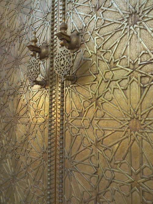 Durys, Dekoratyvinis, Architektūra, Įėjimas, Dekoratyvinis, Marokas, Varis