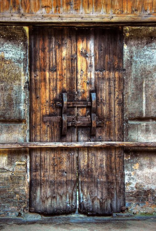 Durys, Mediena, Įėjimas, Buvęs, Senas