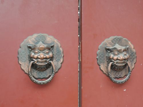 Durys, Kinija, Kinai, Architektūra, Vartai, Megztinis, Žalvaris, Pekinas, Apdaila, Įėjimas