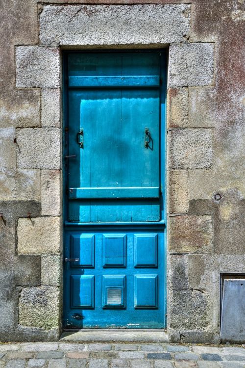 Durys, Mėlynas, Senas, Pierre, Įėjimas, Buvęs