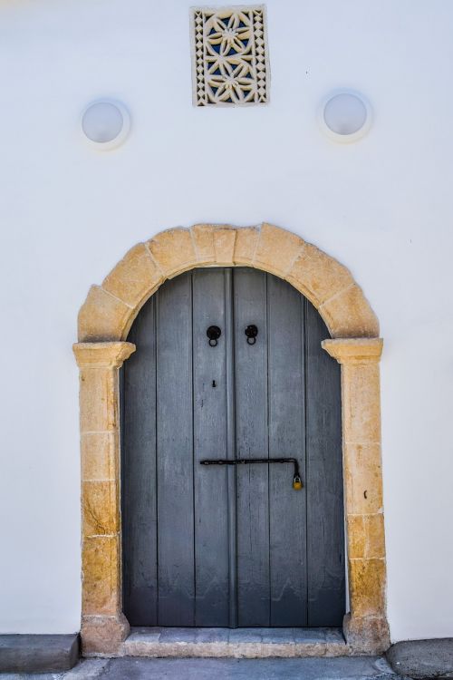 Durys, Transom Langas, Tradicinis, Architektūra, Įėjimas, Vartai, Namas, Kaimas, Athienou, Kipras