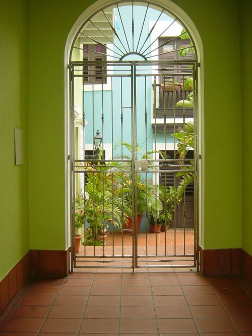 Durys, Kiemas, Architektūra, Meno, Romantiškas, Žalias