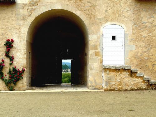 Durys, Architektūra, Įėjimas, Atidarytos Durys, Laiptai, Plytos, France, Yqem