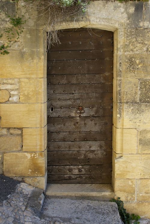 Dordogne, France, Durys, Durų, Įėjimas, Mediena, Medinis, Pastatas