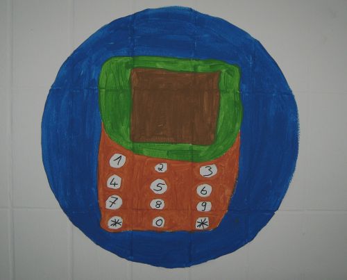 Piešimas, Studentai, Mobilusis Telefonas, Siena, Fjeras, Projektas, Mokyklos Projektas