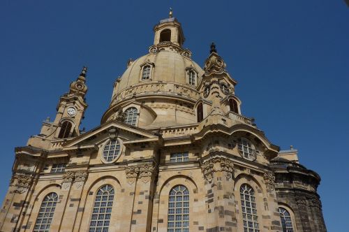 Drezdenas, Frauenkirche, Saksonija, Orientyras, Vokietija, Frauenkirche Dresden, Senamiestis, Neumarkt
