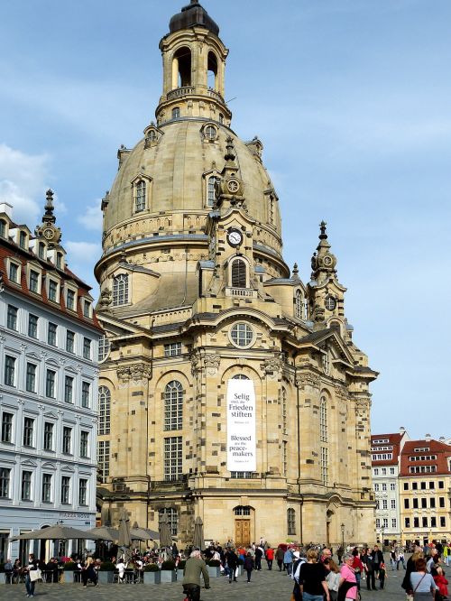 Drezdenas, Frauenkirche, Senamiestis, Saksonija, Bažnyčia, Vokietija