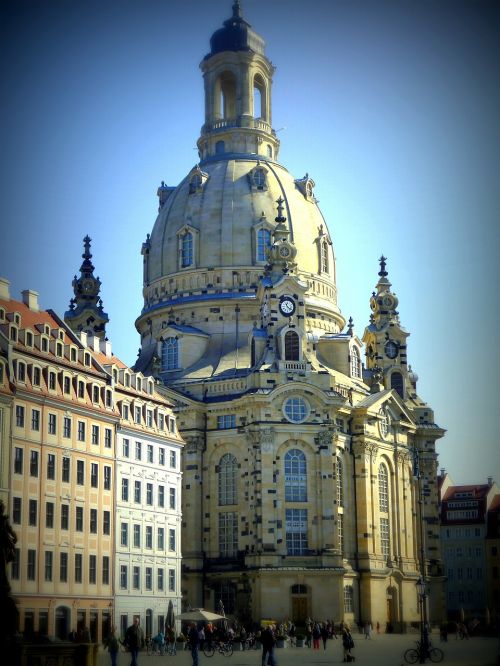 Drezdenas, Frauenkirche Dresden, Miestas, Neumarkt, Vokietija