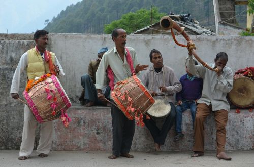 Būgnininkai, Kultūra, Perkusija, Šventė, Indijos Kultūra, Himalajų Būgnininkai, Himalajiečių Kultūra, Raudona, Būgnas, Liaudies, Tautybė, Muzika, Instrumentas, Muzikinis, Tradicinis, Žaisti