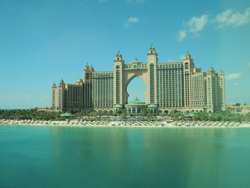 Dubai, Uae, Emiratai, Emyratas, Dykuma, Atlantis, Viešbutis