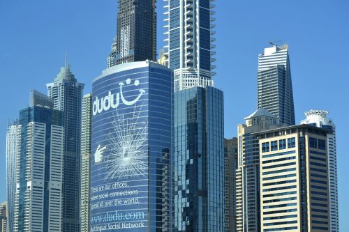 Dubai, Pastatas, Architektūra, Miestas, Kelionė, Emiratai, Arabas, Dangoraižis, Prabanga, Panorama, Dubai Skyline