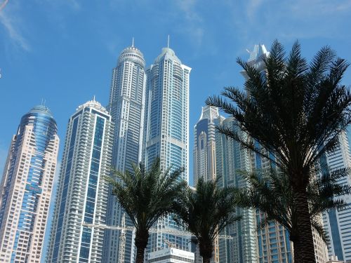 Dubai, Marina, Dangoraižis, Architektūra, Dubai Marina, Modernus Aukštybinis Pastatas