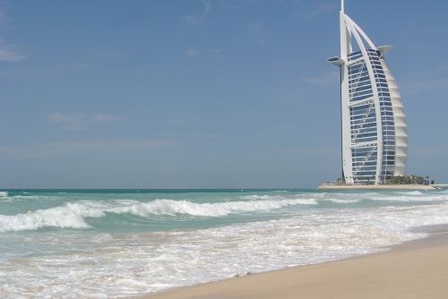 Dubai, Buriu, Uae, Burj Al Arab, Viešbutis, Pastatas, Papludimys, Drobė, Jumeirah