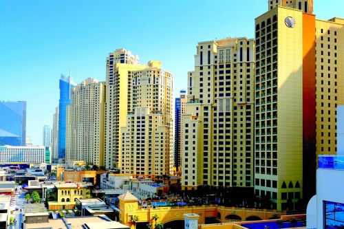 Dubai, Dangoraižiai, Dangoraižis, Architektūra, Pastatas, Dangus, Jumeirah Beach