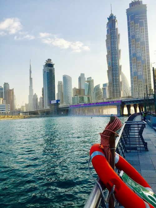Dubai, Kanalas, Vandens Kelias, Orientyras, Miestas, Vanduo, Kelionė, Miesto Panorama