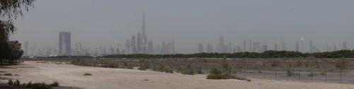 Dubai, Panorama, Burj Khalifa, Uae, Arabas, Emiratai, Architektūra