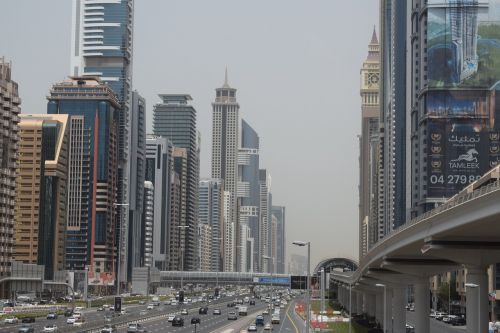 Dubai, Gatves, Dangoraižiai, Uae, Dangoraižis, Automobiliai, Transporto Priemonės, Burj Khalifa, Eismas