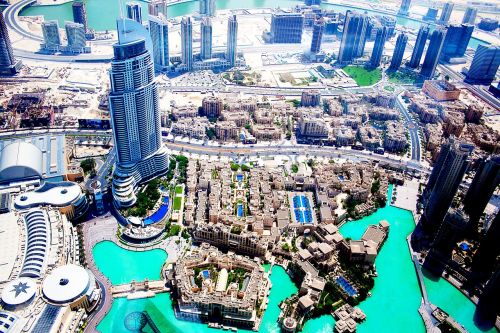 Dubai, Kraštovaizdis, Miestas, Dangoraižis