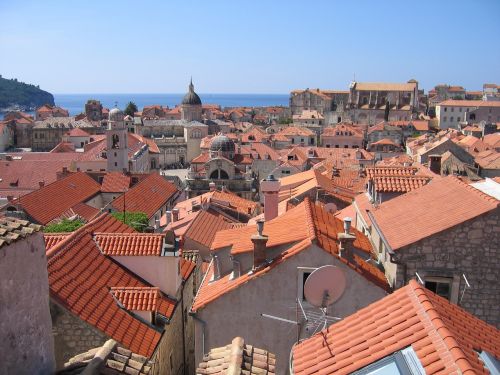 Dubrovnik, Kroatija, Dalmatija, Miestas, Stogai