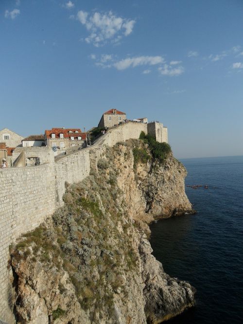 Dubrovnik, Kroatija, Miesto Siena, Adrijos Jūra, Senamiestis, Rokas