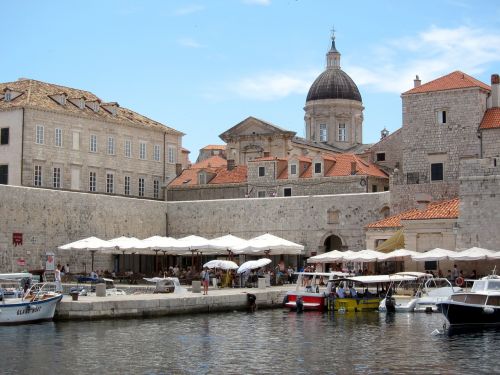Dubrovnik, Miestas, Senas, Viduramžių, Turizmas, Įlanka, Dalmatija, Uostas, Kroatija, Adrijos Regionas