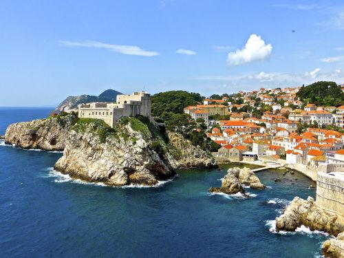 Dubrovnik,  Kranto,  Jūros Dugnas,  Vaizdingas,  Tvirtovė,  Adrijos Regionas,  Kroatija,  Krantas,  Viduržemio Jūros