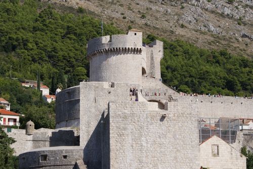 Dubrovnik, Kroatija, Pilis, Paminklas, Sienos, Senamiestis