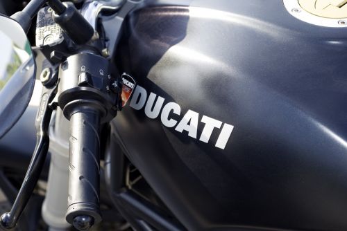 Ducati, Motociklas, Motociklas, Kuro Bakas, Dviratis, Juoda, Logotipas