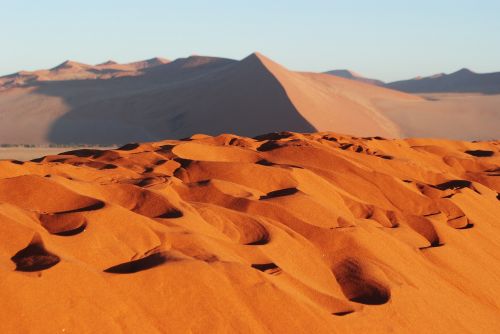 Kopos, Sossuvlei, Namibija, Afrika, Smėlis, Nacionalinis Parkas, Saulėtekis