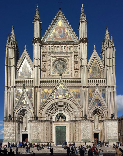 Duomo, Orvieto, Bažnyčia, Gotika, Italy, Umbria, Turizmas, Krikščionybė, Architektūra, Statyba, Katalikų