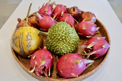 Durian, Drakono Vaisius, Atogrąžų, Egzotiškas, Vaisiai, Dubuo, Rodyti