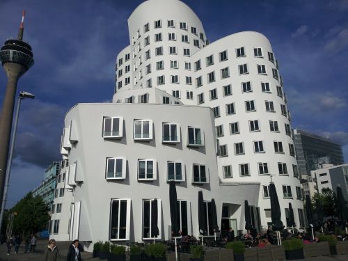 Diuseldorfas, Architektūra, Namai, Šiuolaikiška, Apie, Vokietija, Miestas, Frank Gehry
