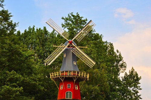 Dutch Vėjo,  Windmill,  Malūnas,  Olandija,  Tradicinis,  Turistų Atrakcijos,  Tipiškas,  Plaukti,  Ašmenys