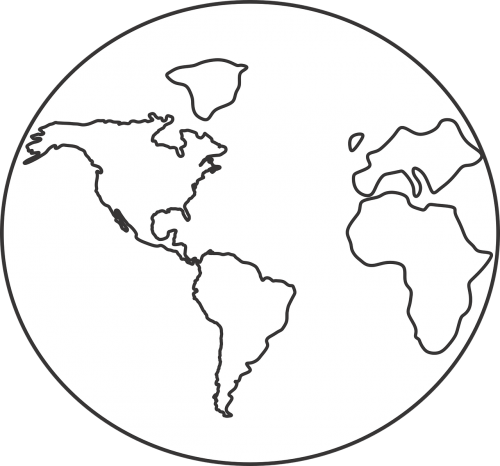 Žemė, Pasaulio Žemėlapis, Pasaulis, Žemėlapis, Žemynai, Piktograma, Nemokama Vektorinė Grafika