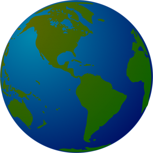 Žemė, Pasaulis, Gaublys, Žemėlapis, Planeta, Vakarų Pusrutulis, Atlanto Vandenynas, Ramusis Vandenynas, Šiaurės Amerika, Pietų Amerika, Nemokama Vektorinė Grafika