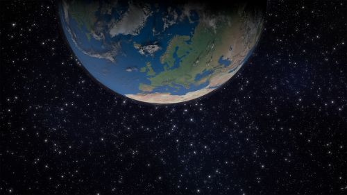 Žemė, Europa, Erdvė, Gaublys, Žemynai, 3D Modelis