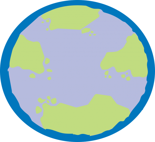 Žemė, Planeta, Žemynai, Gaublys, Planeta Žemė, Pasaulis, Visuotinis, Mėlynas, Vandenynas, Žemė, Nemokama Vektorinė Grafika