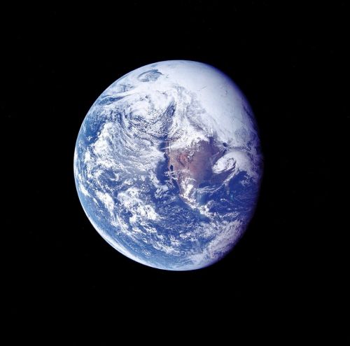 Žemė, Erdvė, Apollo 16, Vaizdas, Saulės Energija, Planeta, Kosmosas, Misija