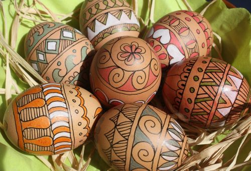 Velykos,  Kiaušiniai,  Velykų Kiaušiniai,  Tekstūra,  Ornamentas,  Spalvingi Velykiniai Kiaušiniai