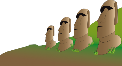 Velykų Sala, Moai, Akmuo, Figūra, Žmogus, Monolitinis, Rokas, Statula, Nemokama Vektorinė Grafika