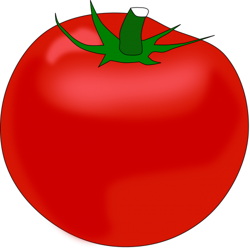 Valgyti, Valgomieji, Maistas, Vaisiai, Raudonas Pomidoras, Pomidoras, Daržovių, Nemokama Vektorinė Grafika