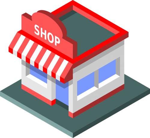 E-Commerce, Parduotuvė, Izometrinė, Internetas, Pirkti, Nemokama Vektorinė Grafika