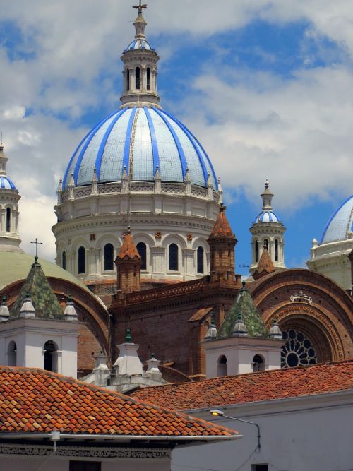 Ecuador, Cuenca, Katedra, Kupolas