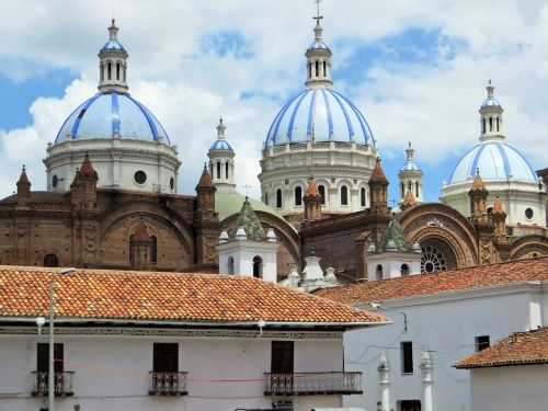 Ecuador, Cuenca, Katedra, Kupolas, Architektūra, Religija, Paminklas