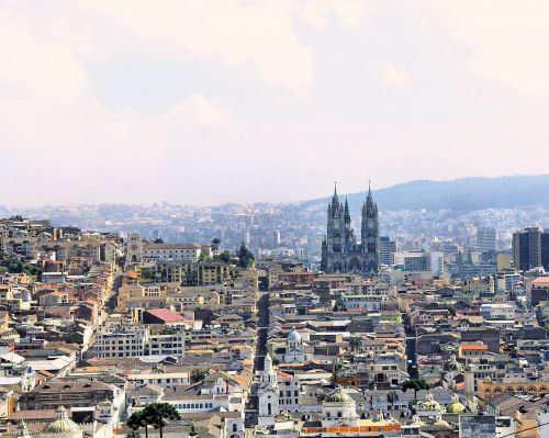 Ecuador, Quito, Miestas, Panorama, Kraštovaizdis, Miesto, Paminklas, Architektūra, Bažnyčia